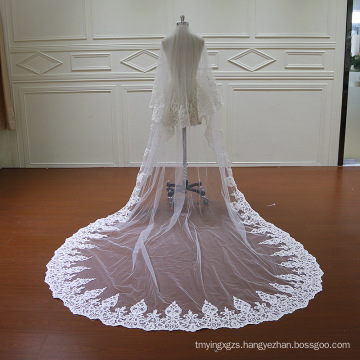 Beading Lace Two Layers Wedding Veil